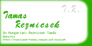 tamas reznicsek business card